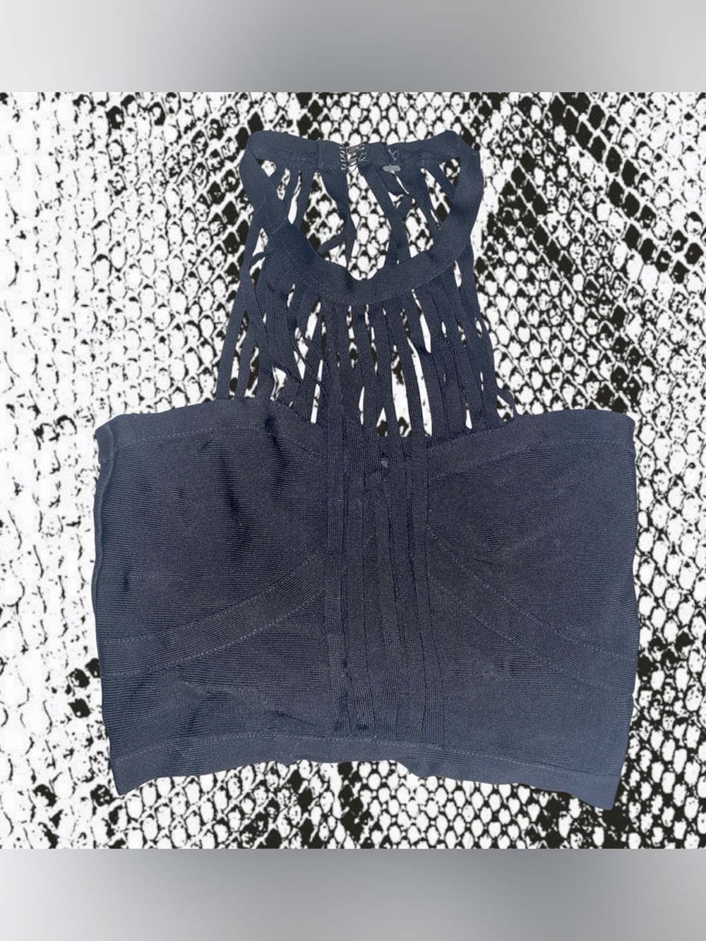 bebe Black Strappy Top